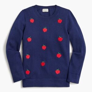 Crewcuts girls apples cotton sweater